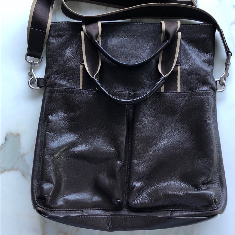 Coach Heritage Brown Leather Tote (F70558)